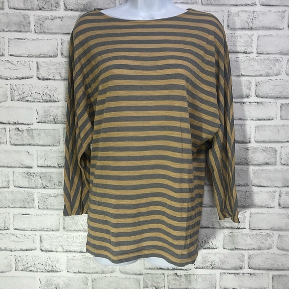 CAbi Polish Striped Dolman Sleeve Top Medium Style 957 - Picture 1 of 8